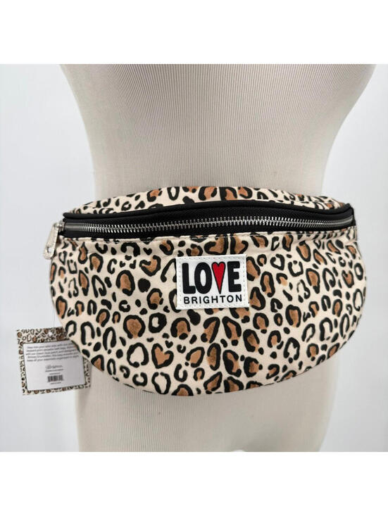 Brighton Handbags - Brighton NWT Wild Cat Belt Bag Fanny Pack White Brown Black